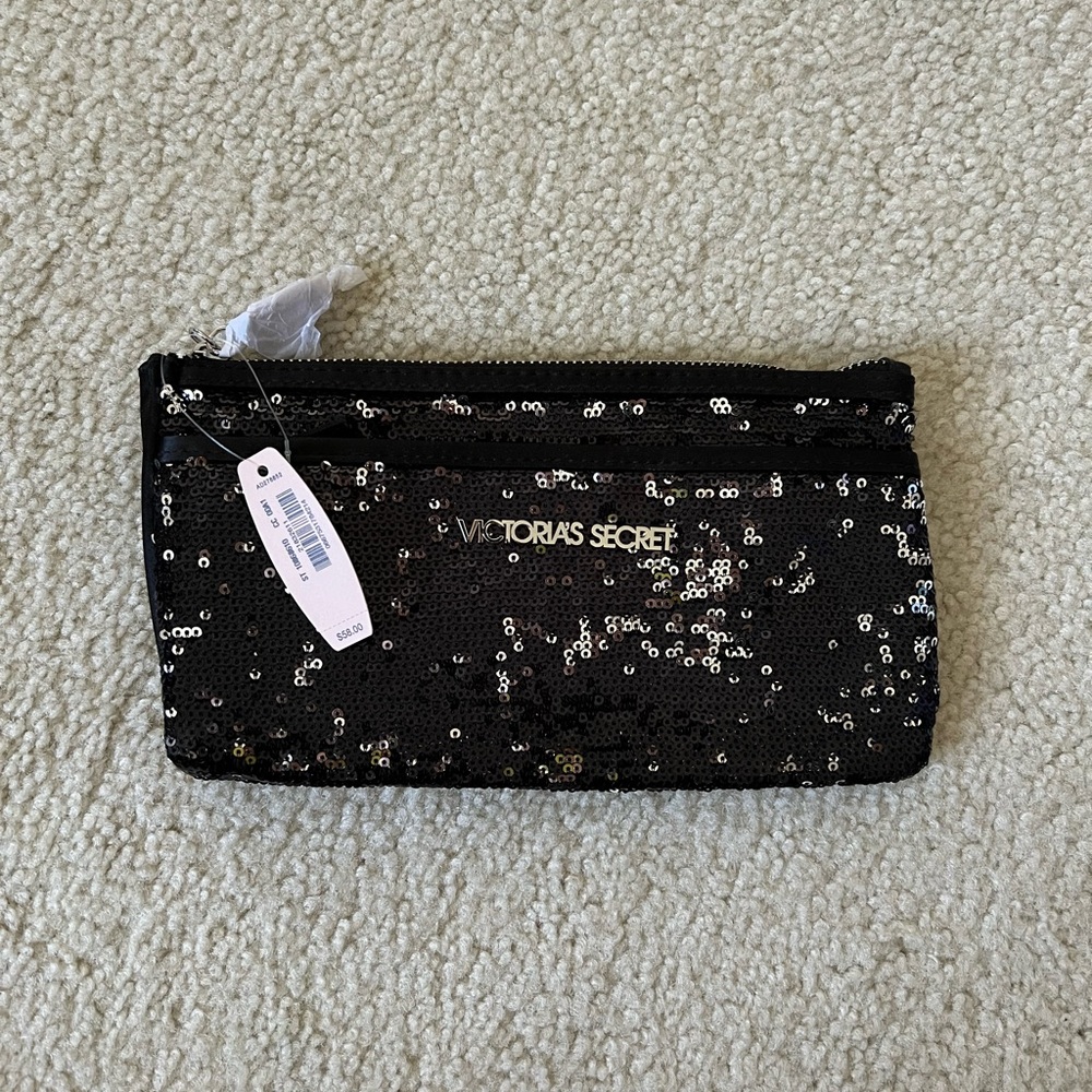 Victoria’s Secret Black Sequin Clutch